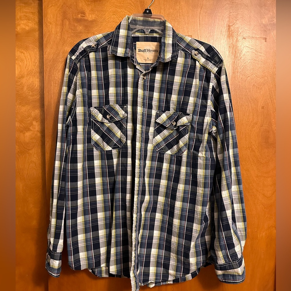 Blue Flannel Button Down